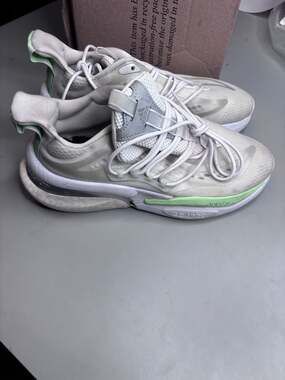 Adidas Alphaboost V1 Women's Running Shoes - Cloud White/Silver/ size10